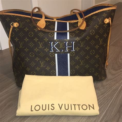 louis vuitton neverfull personalised bag